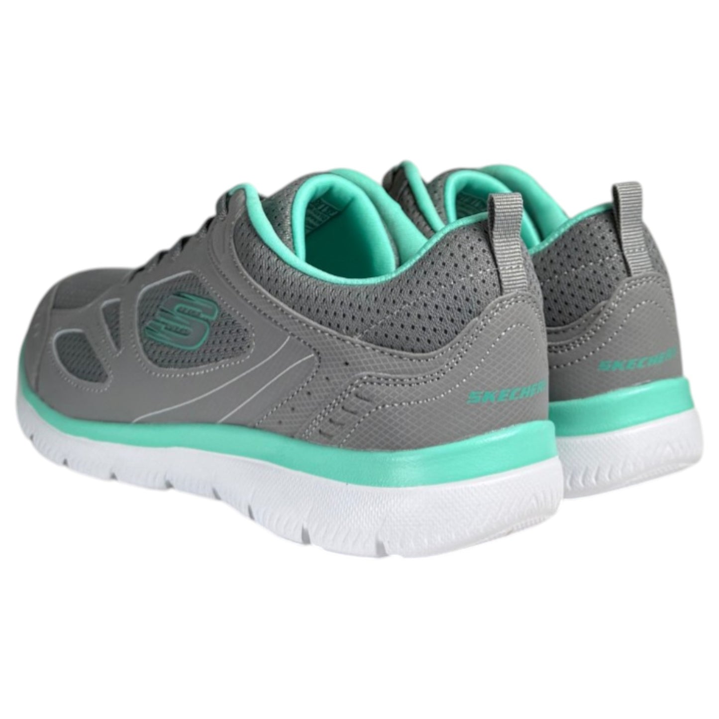 Zapatillas Skechers Summits - Suited 12982 Gris Turquesa - imagen 6