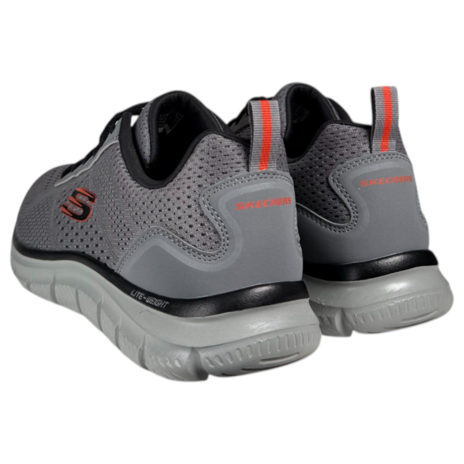 Zapatillas Skechers Track - Leshur 232758 Gris Naranja - imagen 4