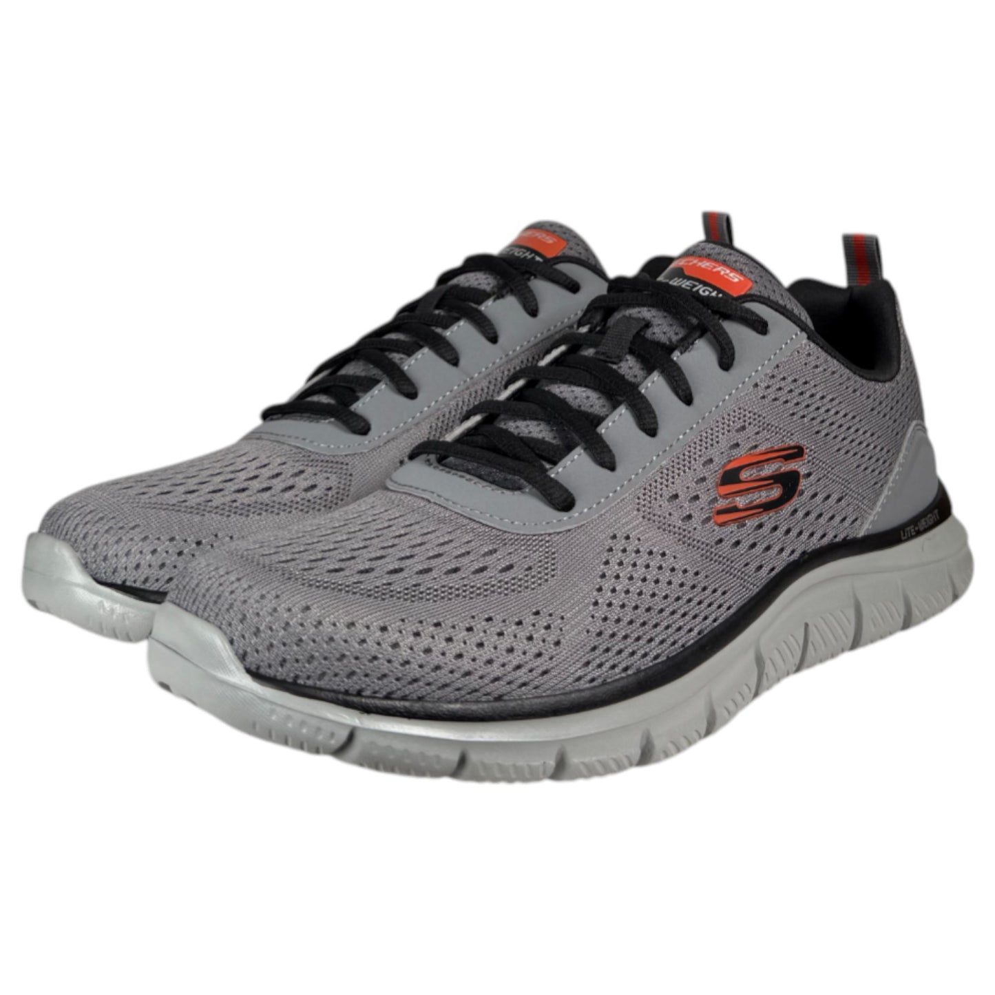 Zapatillas Skechers Track - Leshur 232758 Gris Naranja - imagen 3