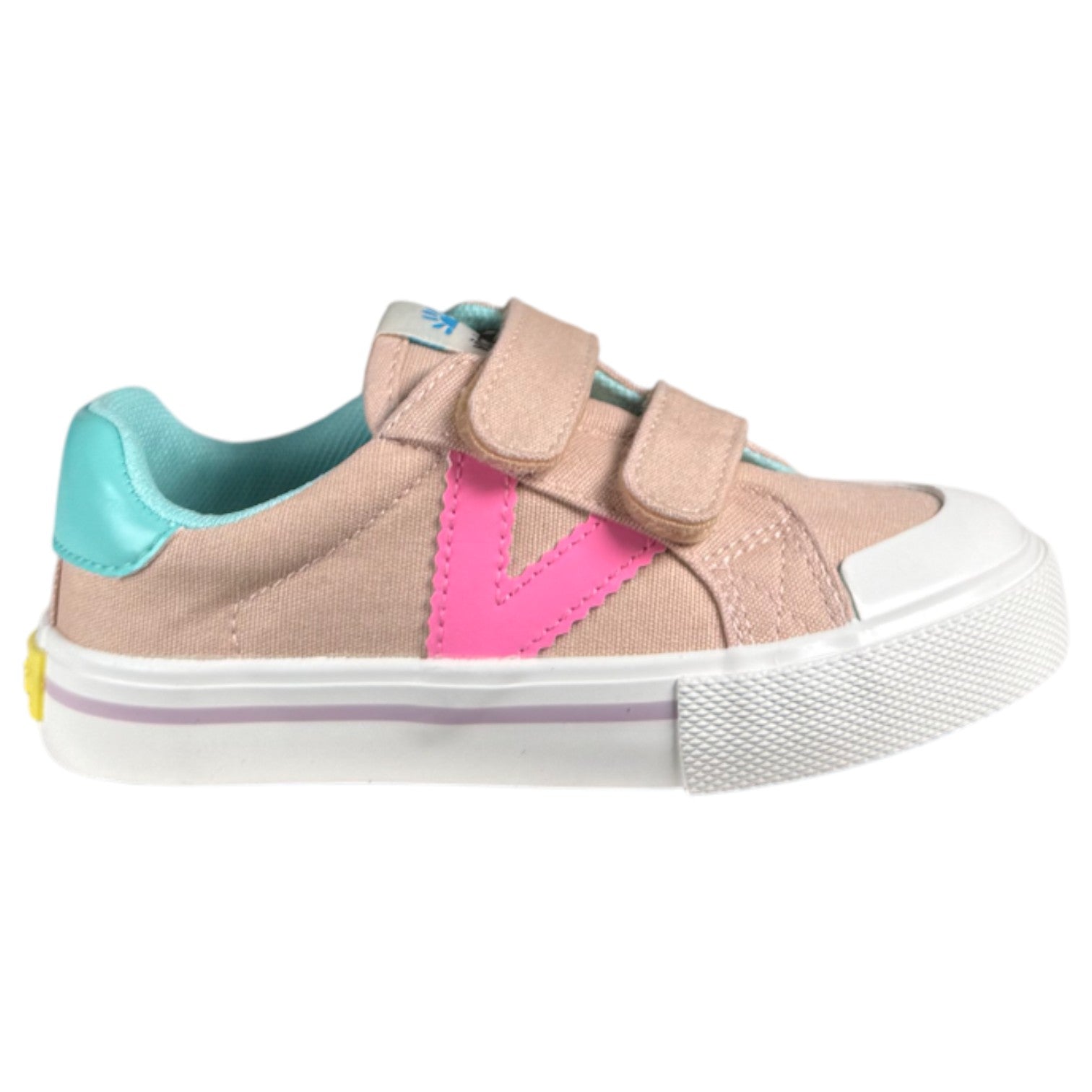 Zapatillas Victoria Tribu Basket Tiras Lona y Neón 1065195 Rosa - imagen 1