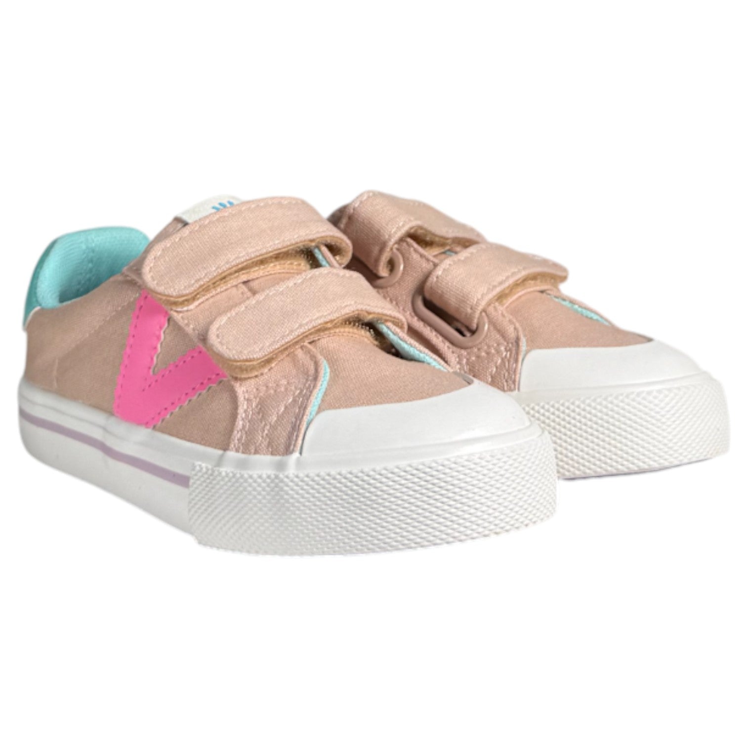 Zapatillas Victoria Tribu Basket Tiras Lona y Neón 1065195 Rosa - imagen 2