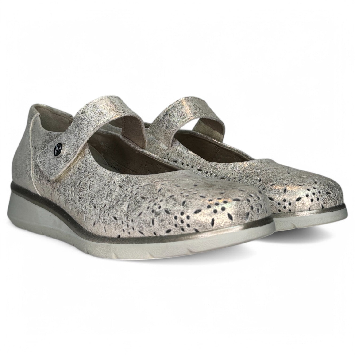 Zapatillos Pitillos Mercedita Troquelada 10334 Oro - imagen 3