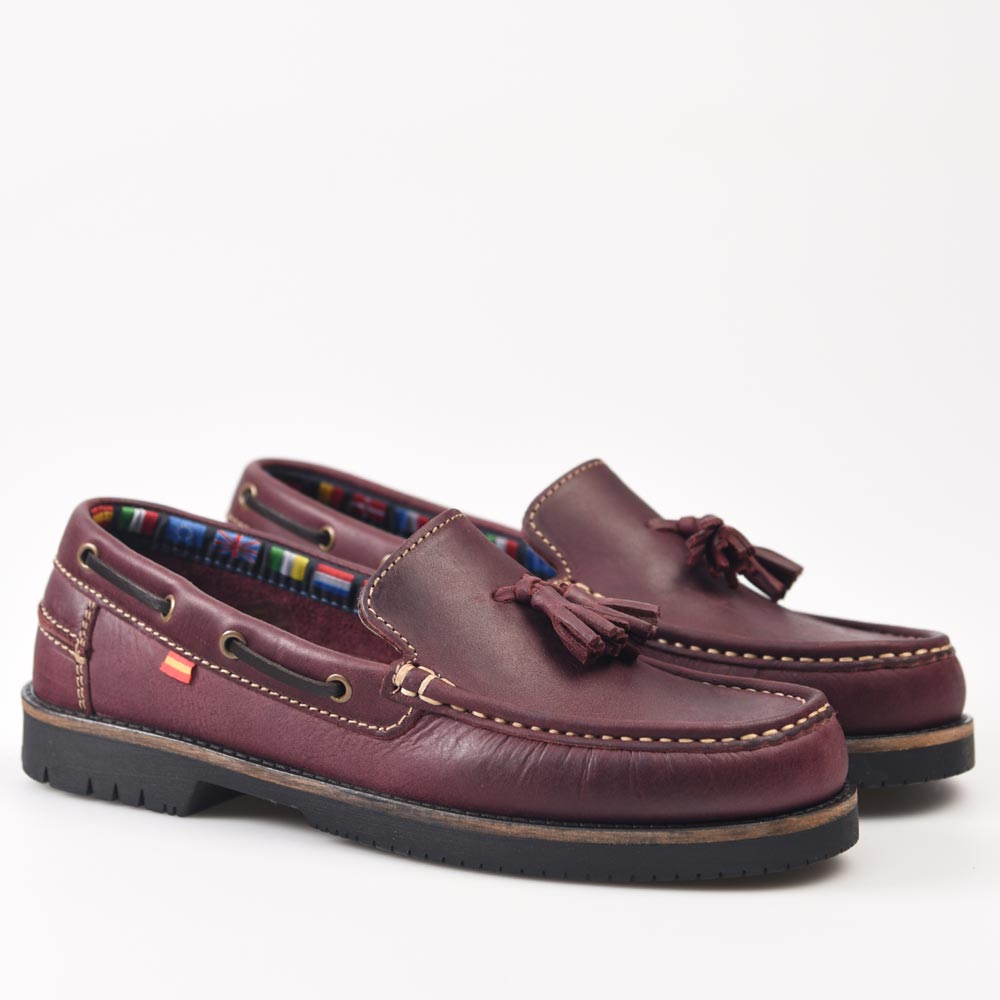Zapatos Apache La Valenciana Cayetano Burdeos - imagen 3
