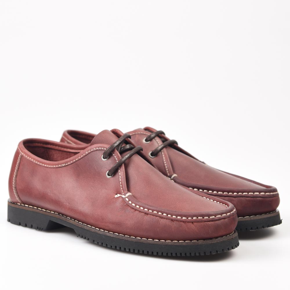 Zapatos Apache La Valenciana Wallabee Cordón Burdeos - imagen 3