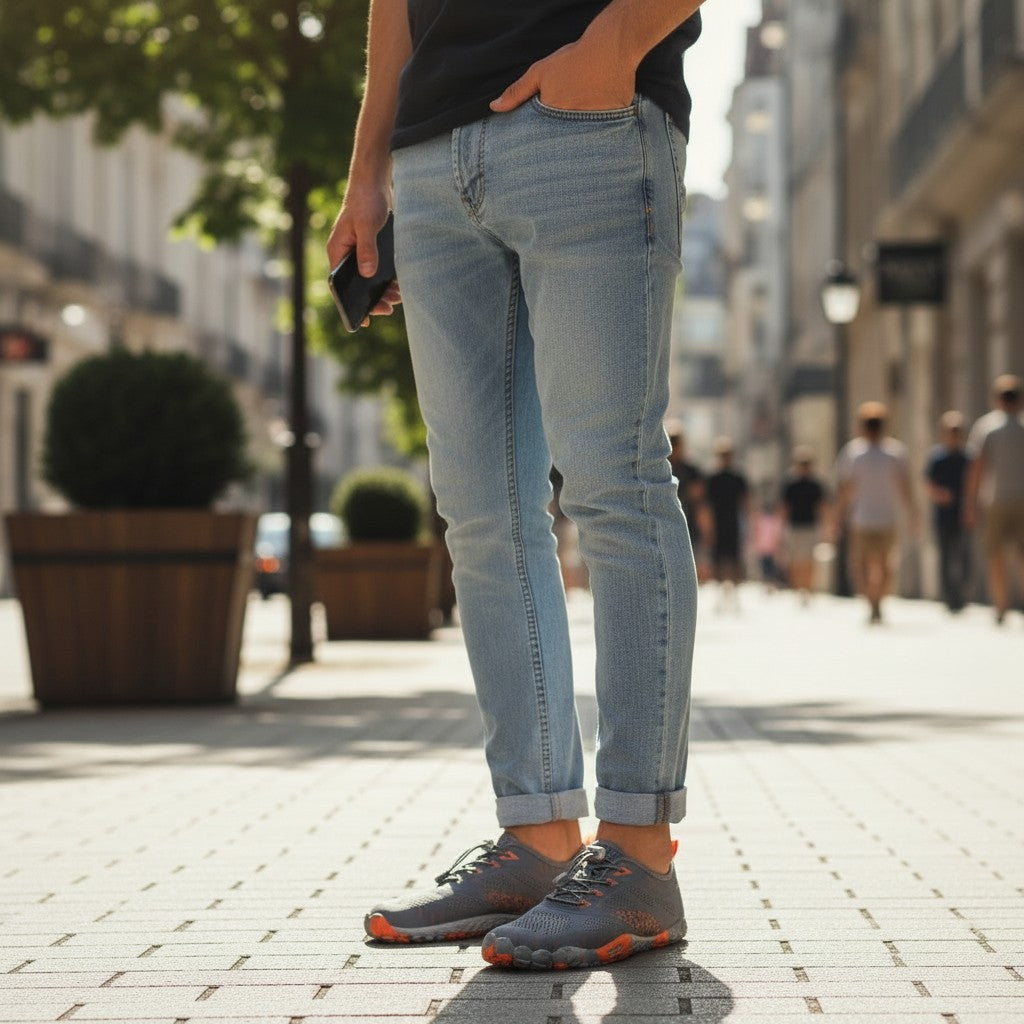 Zapatos Barefoot Saguaro Smart II XZA0139DG Gris Naranja - imagen 4