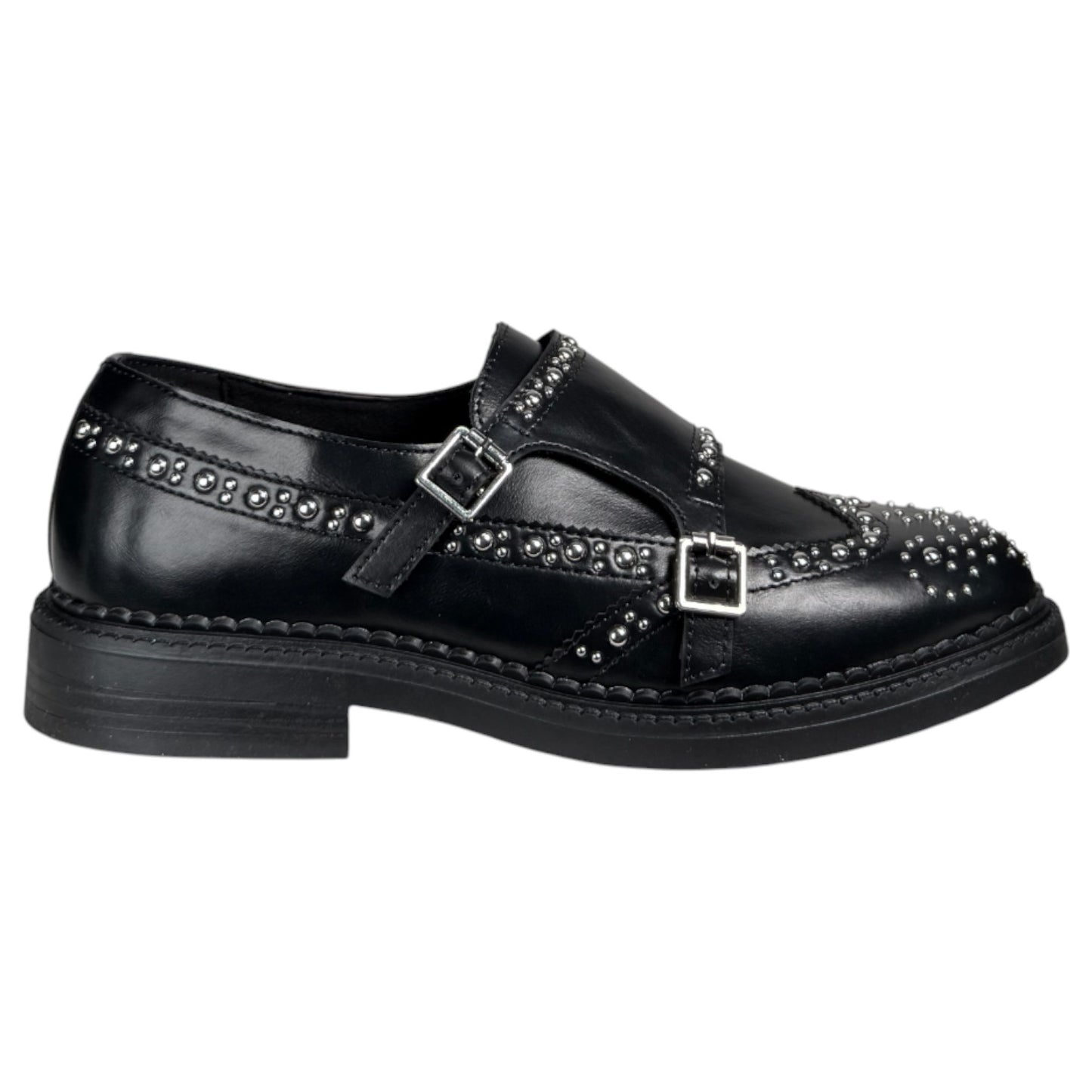 Zapatos Corina Blúcher Tachas M5716 Negro - imagen 1