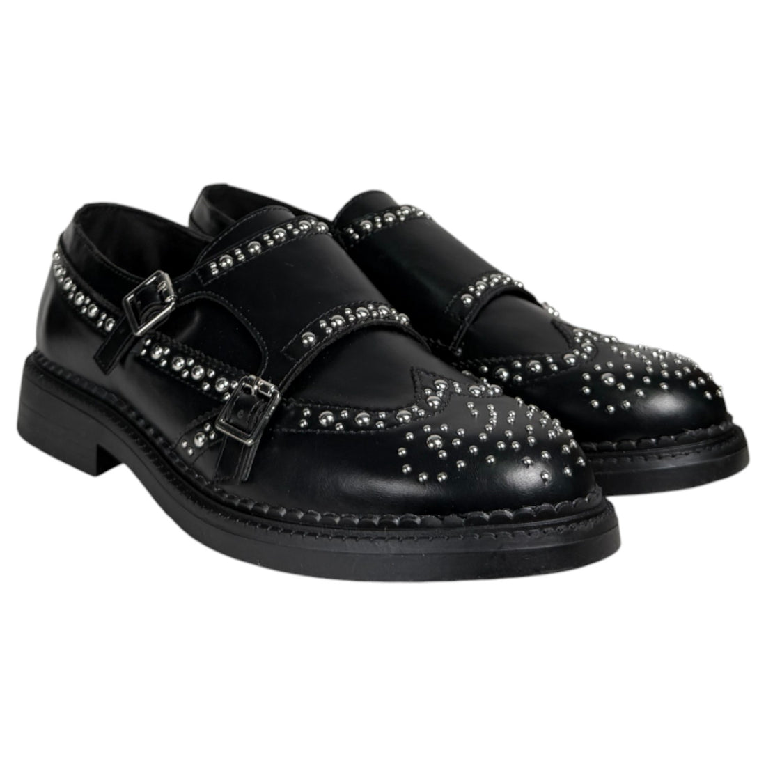 Zapatos Corina Blúcher Tachas M5716 Negro - imagen 2
