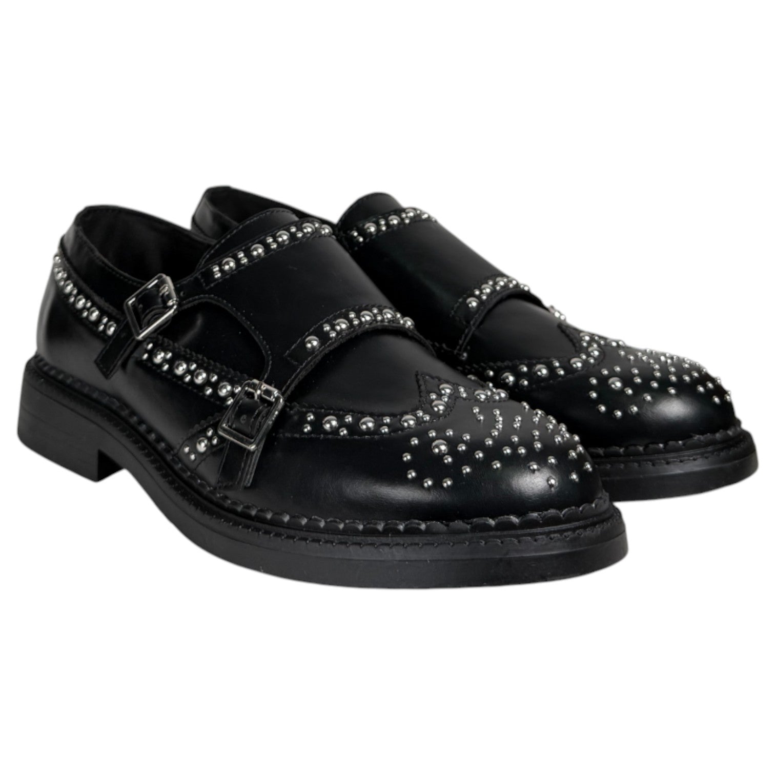 Zapatos Corina Blúcher Tachas M5716 Negro - imagen 2