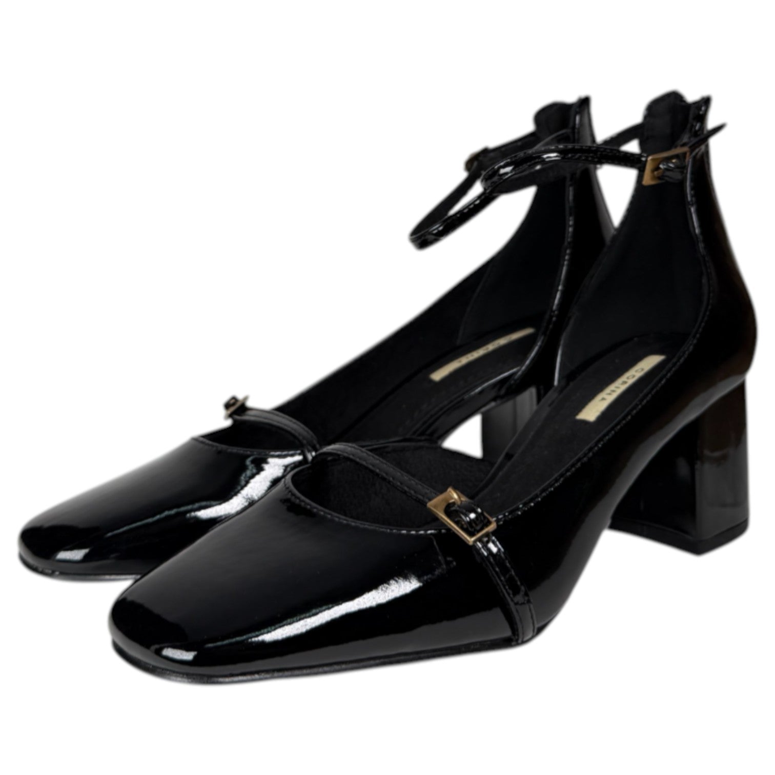 Zapatos Corina Charol Tacón M5750 Negro - imagen 5