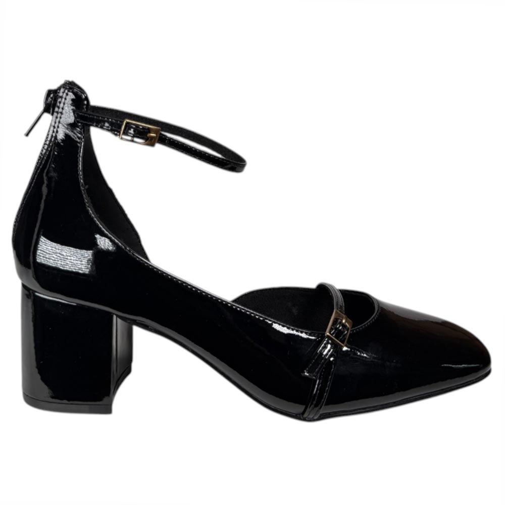 Zapatos Corina Charol Tacón M5750 Negro - imagen 1