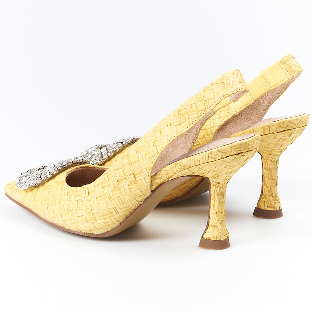 Zapatos Corina Rafia Joya M3185 Amarillo - imagen 4