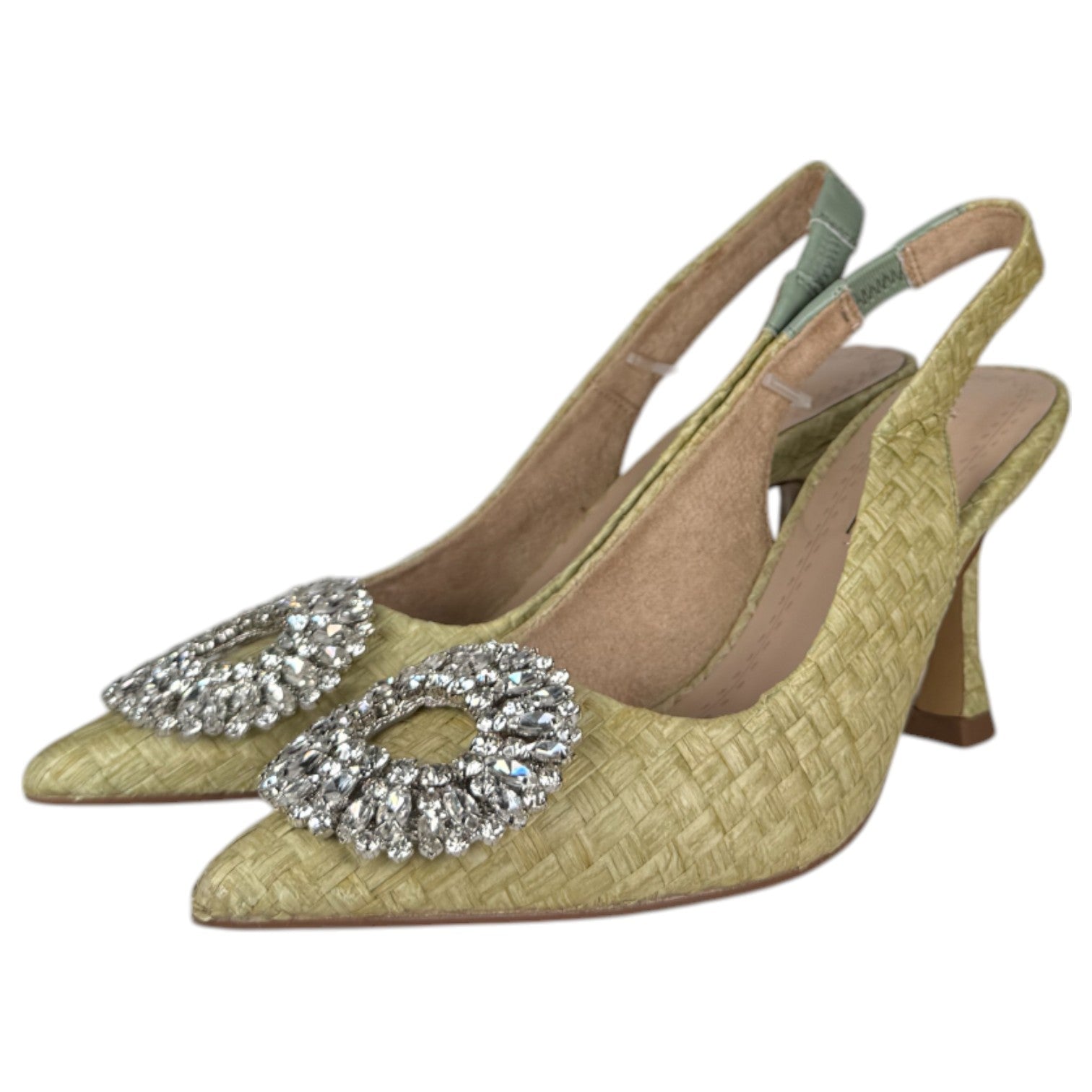 Zapatos Corina Rafia Joya M3185 Verde - imagen 3