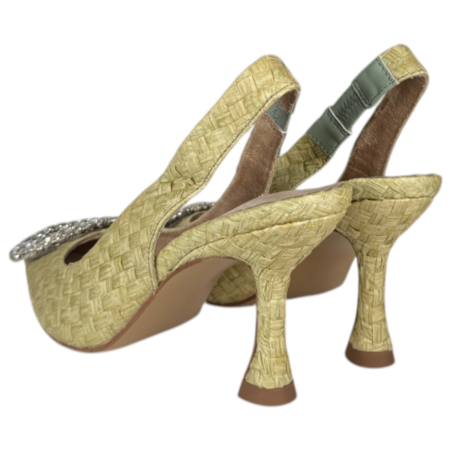 Zapatos Corina Rafia Joya M3185 Verde - imagen 4