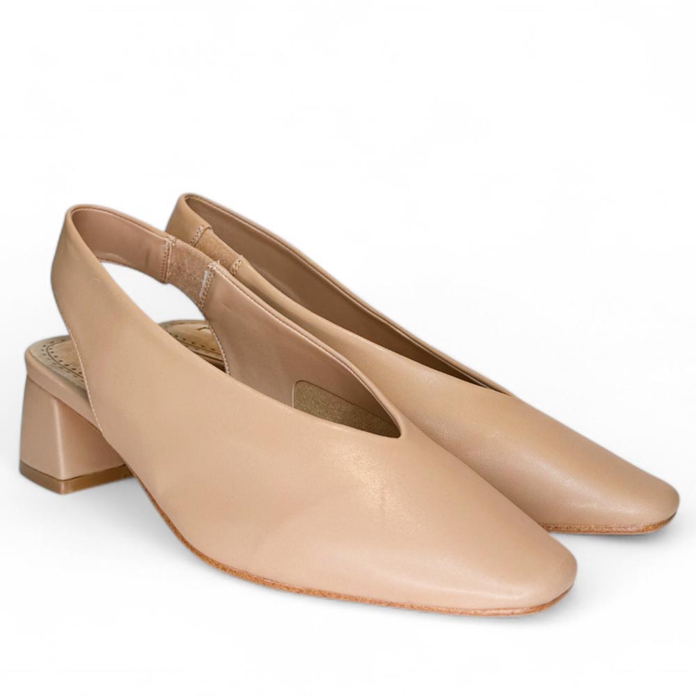 Zapatos Corina Salón Abierto M5325 Camel - imagen 3