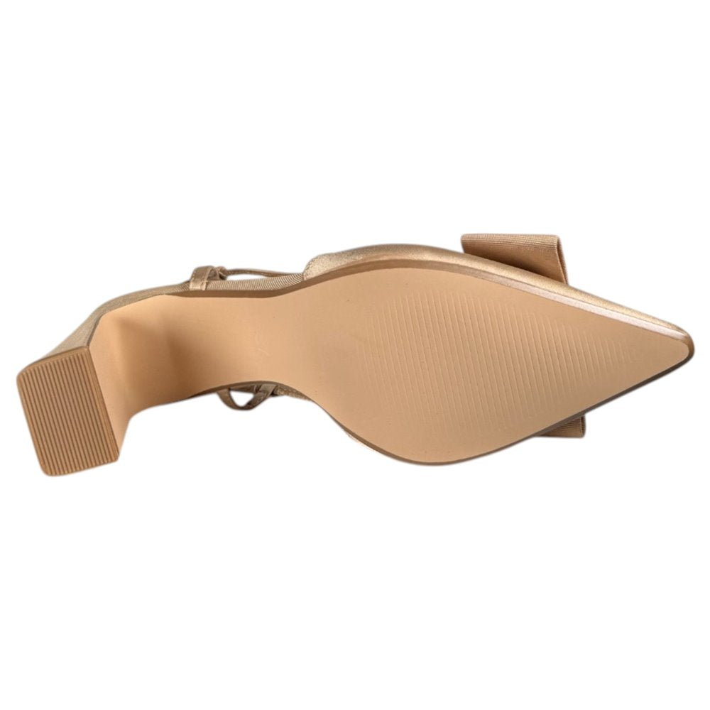 Zapatos Corina Salón Destalonado Lazo M6255 Camel - imagen 7