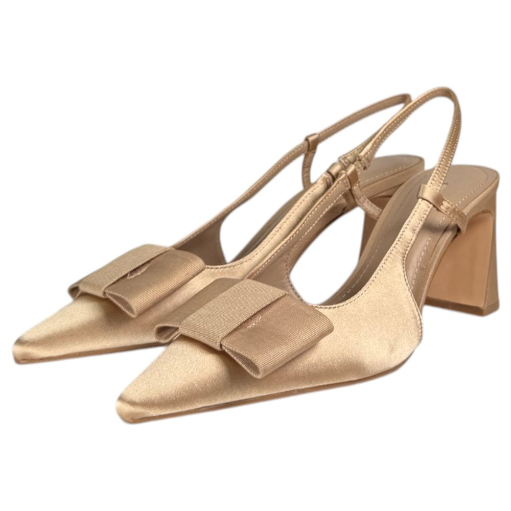 Zapatos Corina Salón Destalonado Lazo M6255 Camel - imagen 5