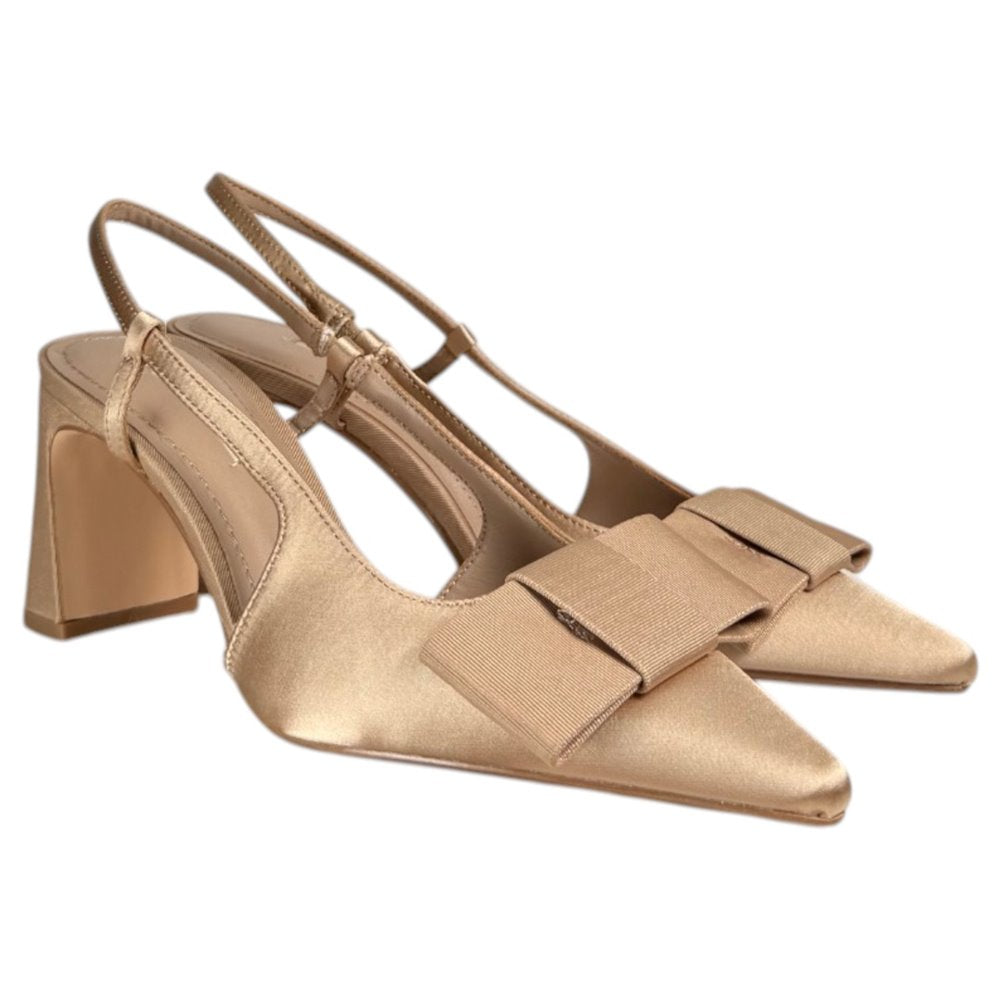 Zapatos Corina Salón Destalonado Lazo M6255 Camel - imagen 3