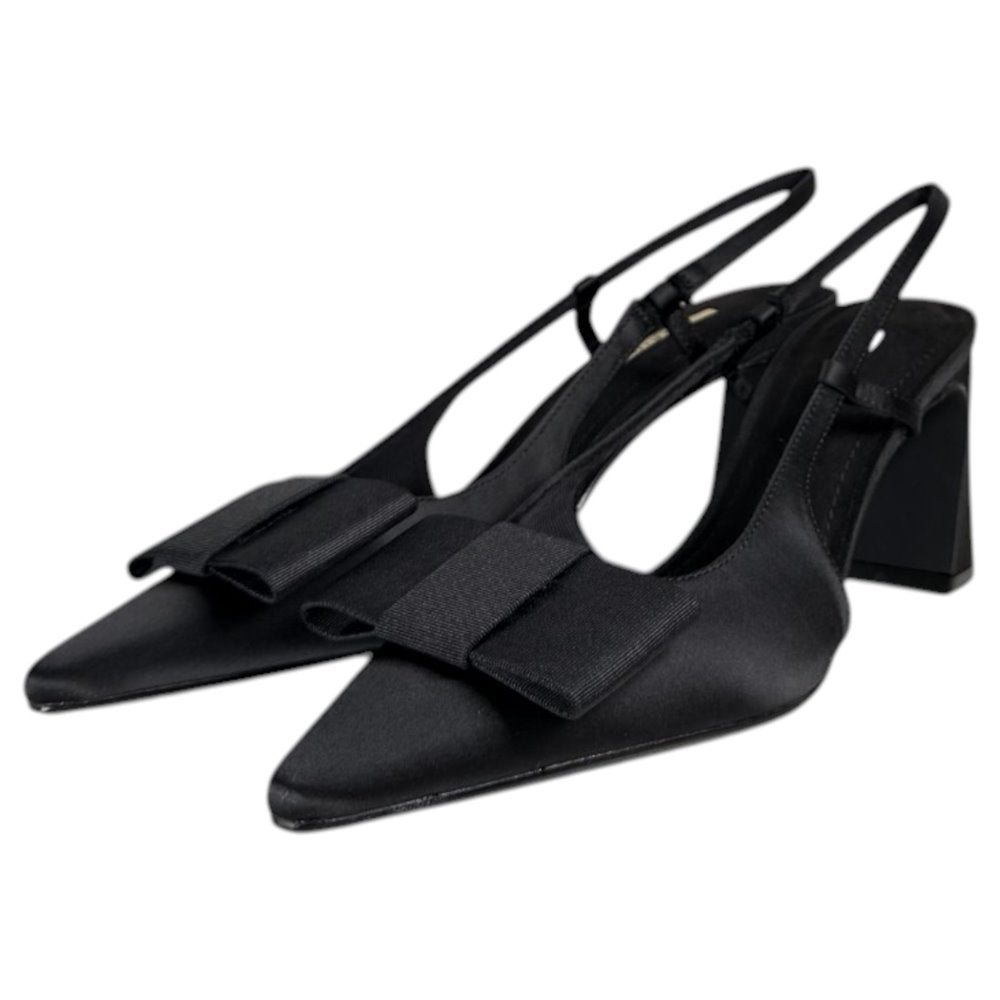 Zapatos Corina Salón Destalonado Lazo M6255 Negro - imagen 5