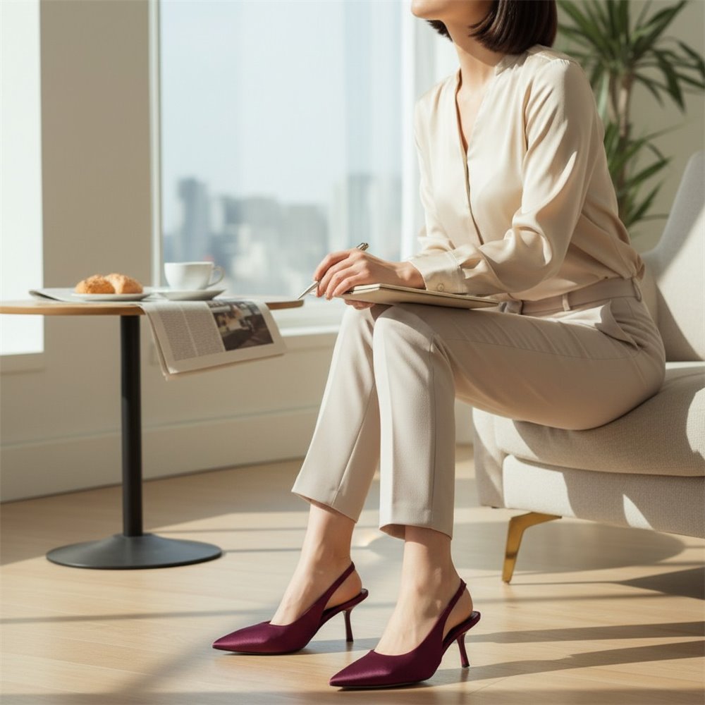 Zapatos Corina Salón Destalonado M6240 Buganvilla - imagen 4