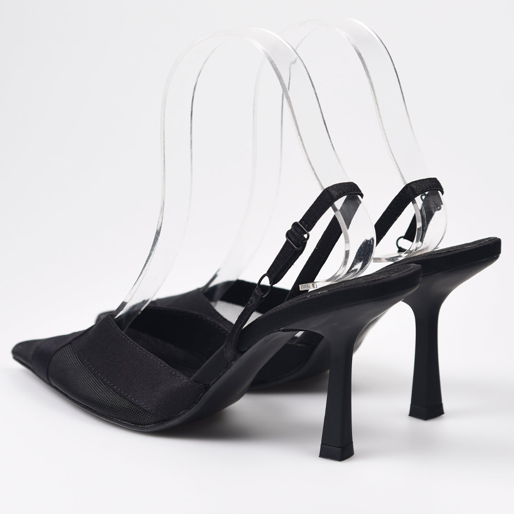 Zapatos Corina Salón Destalonados Rejilla M4210 Negro - imagen 4