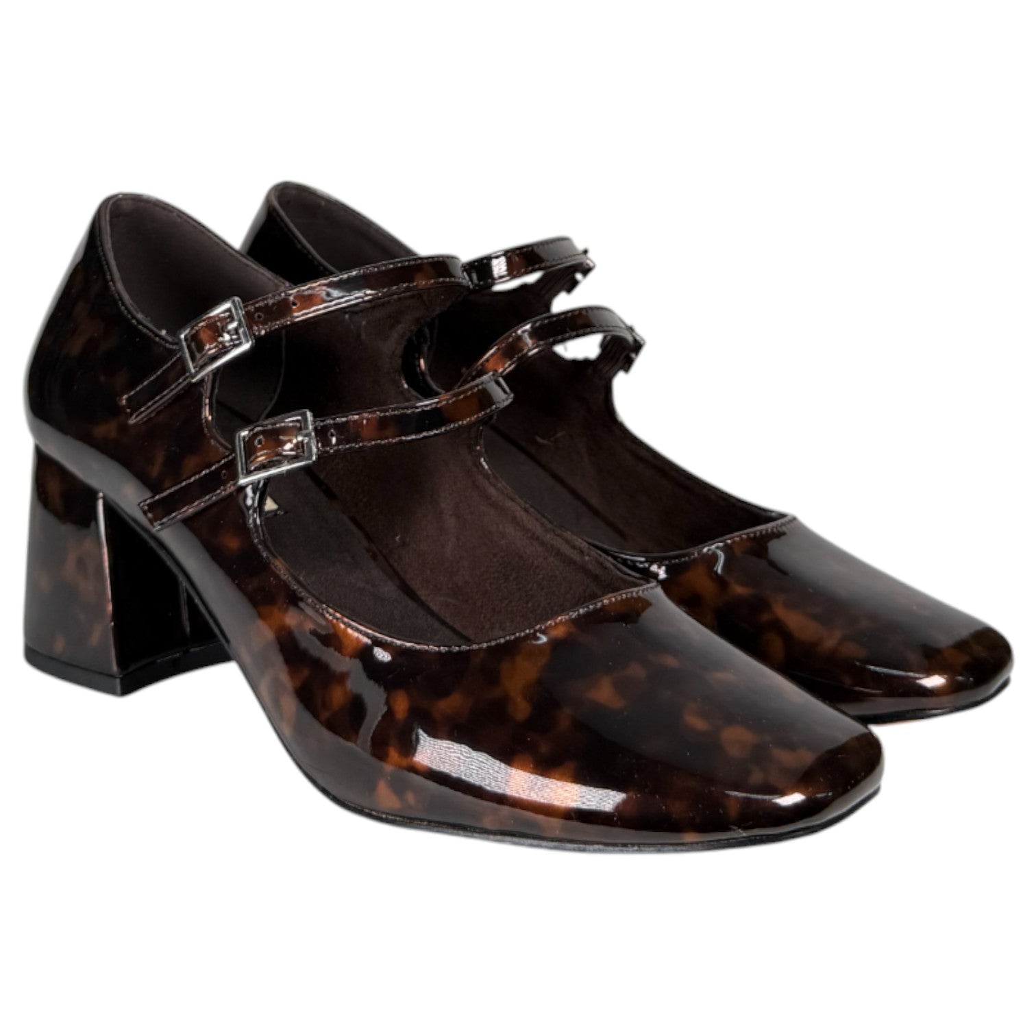 Zapatos Corina Tacón Hebillas M5647 Leopardo - imagen 2