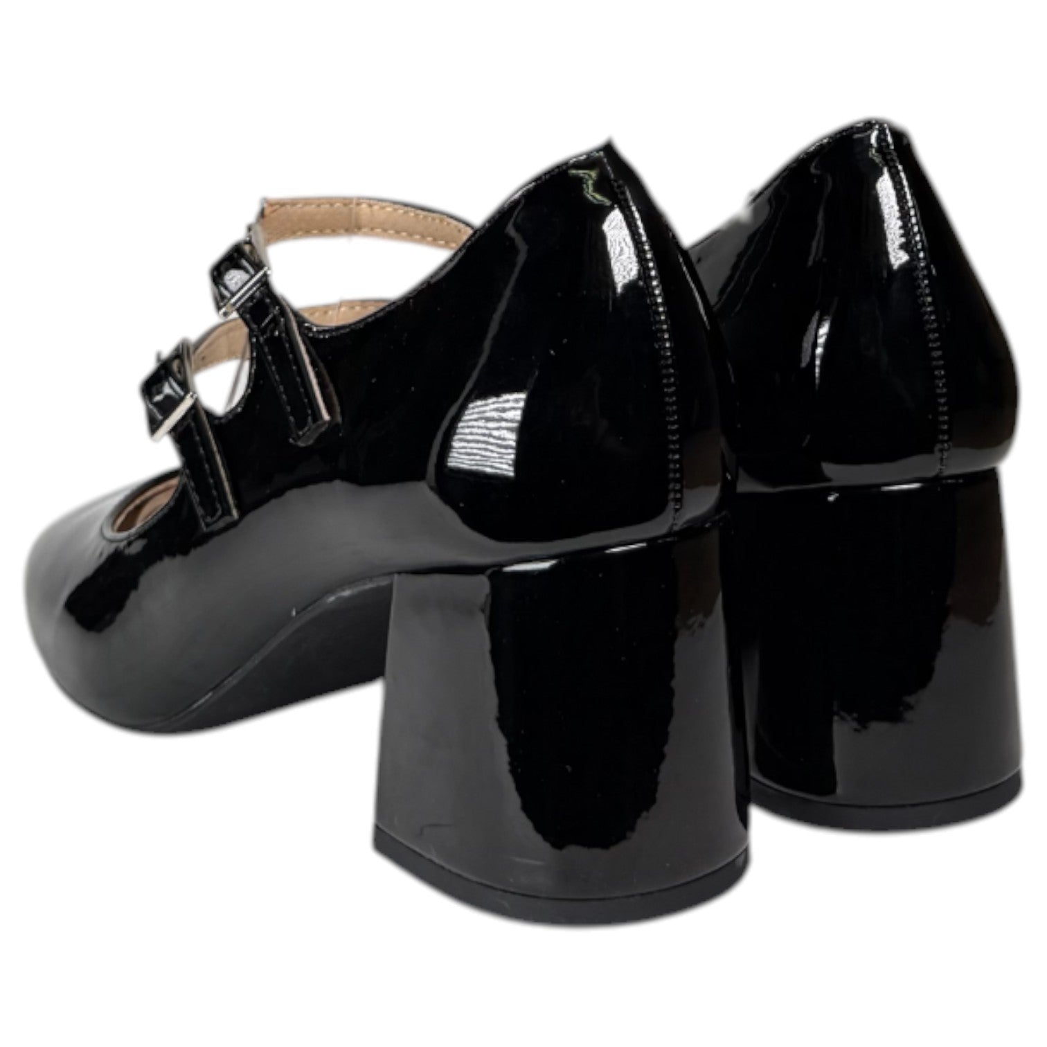 Zapatos Corina Tacón Hebillas M5755 Negro - imagen 7