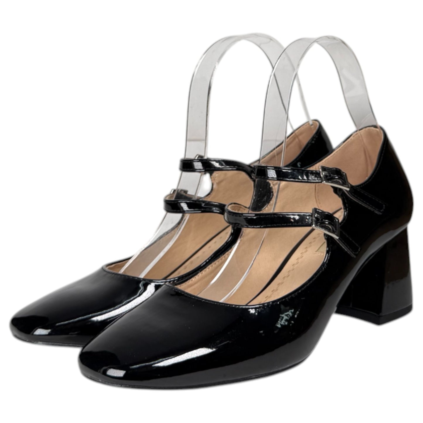 Zapatos Corina Tacón Hebillas M5755 Negro - imagen 5