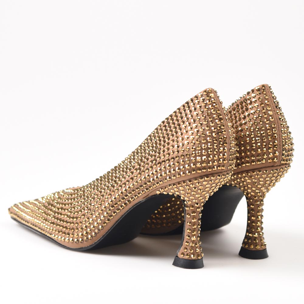 Zapatos de Salón Corina Brillos M3665 Camel - imagen 4