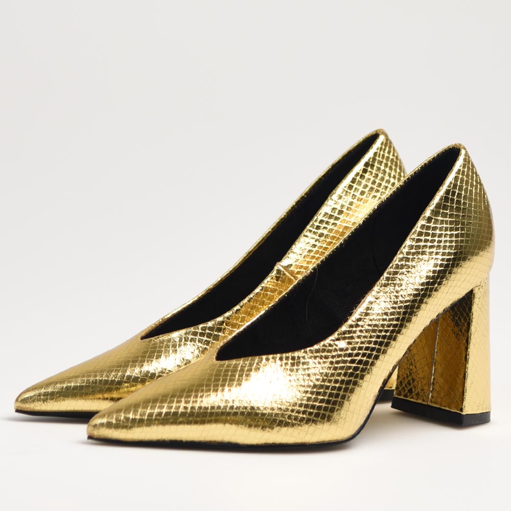 Zapatos de Salón Corina Serpiente M3650 Oro - imagen 3
