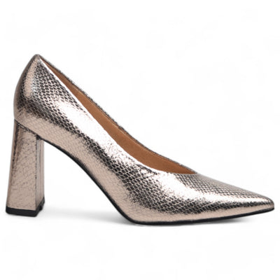 Zapatos de Salón Corina Serpiente M3650 Plomo