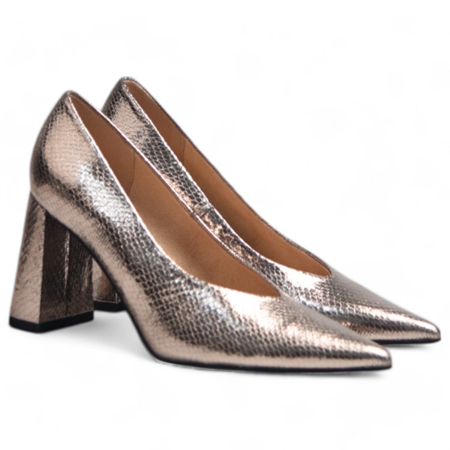 Zapatos de Salón Corina Serpiente M3650 Plomo - imagen 2