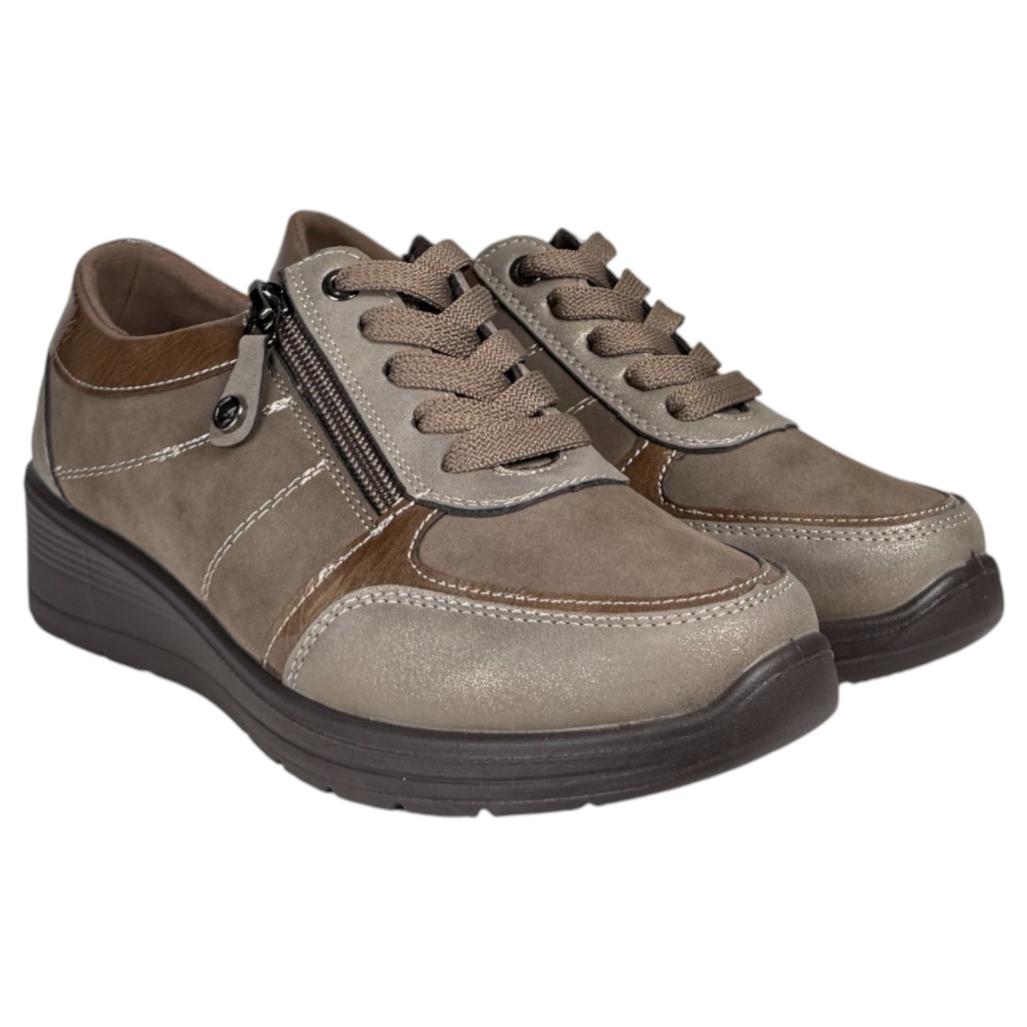 Zapatos Deportivos Mysoft 25M512 Taupe - imagen 2