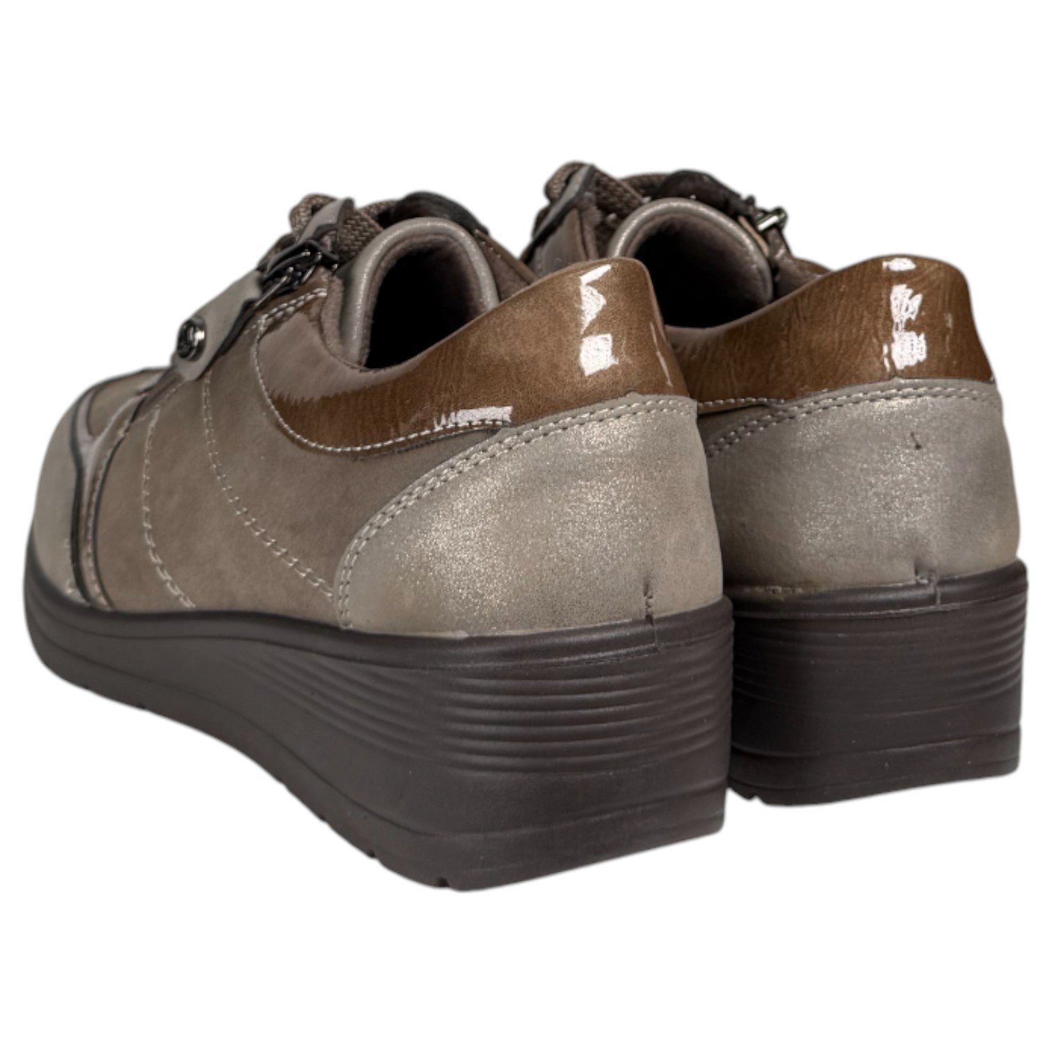 Zapatos Deportivos Mysoft 25M512 Taupe - imagen 4