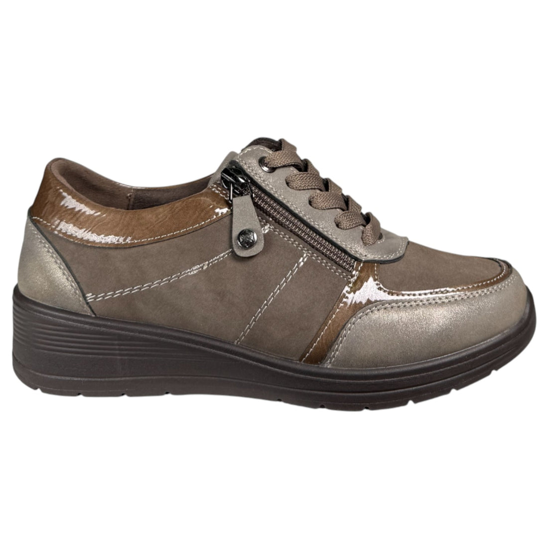 Zapatos Deportivos Mysoft 25M512 Taupe - imagen 1
