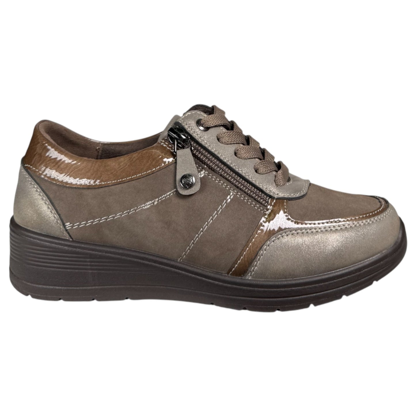 Zapatos Deportivos Mysoft 25M512 Taupe - imagen 1