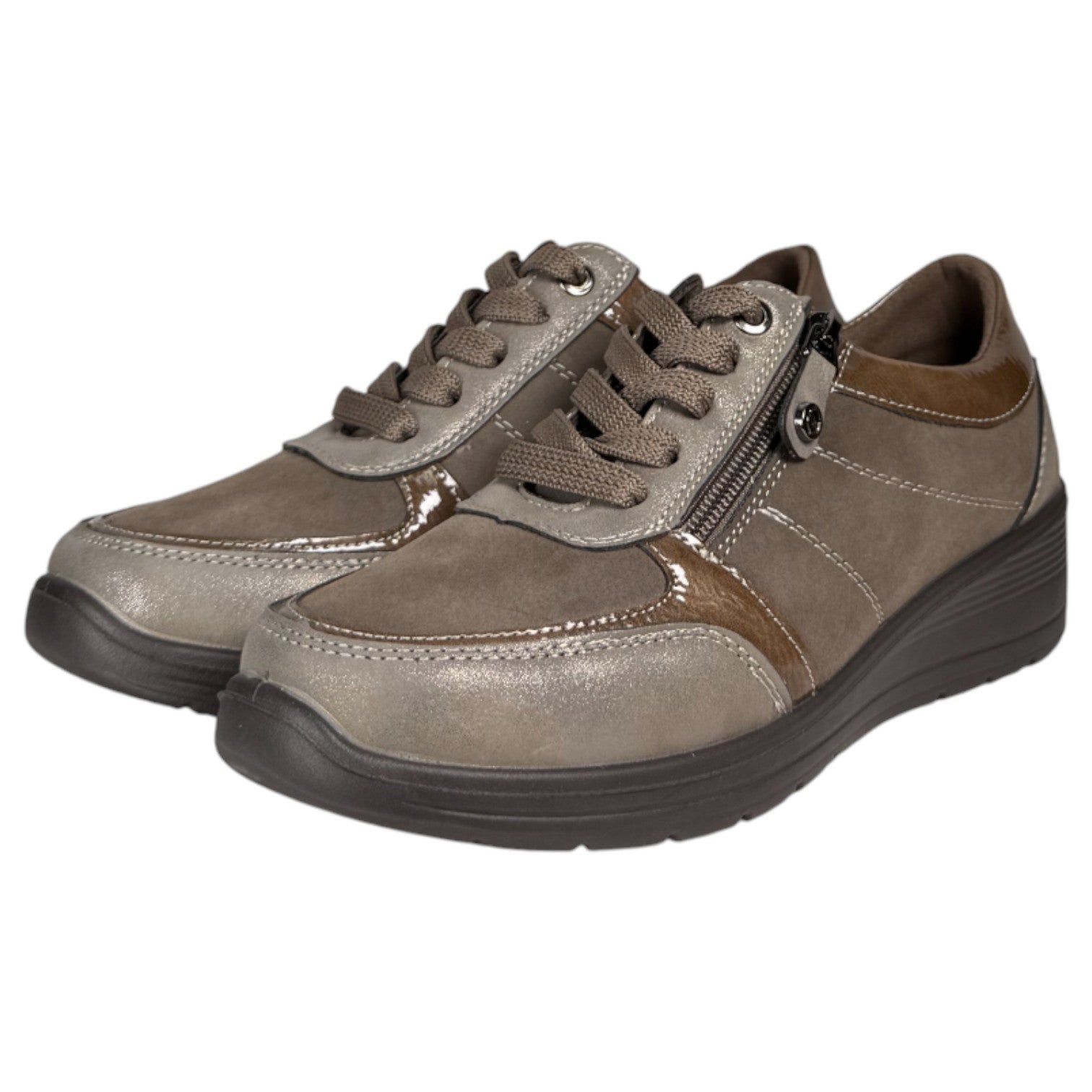 Zapatos Deportivos Mysoft 25M512 Taupe - imagen 3