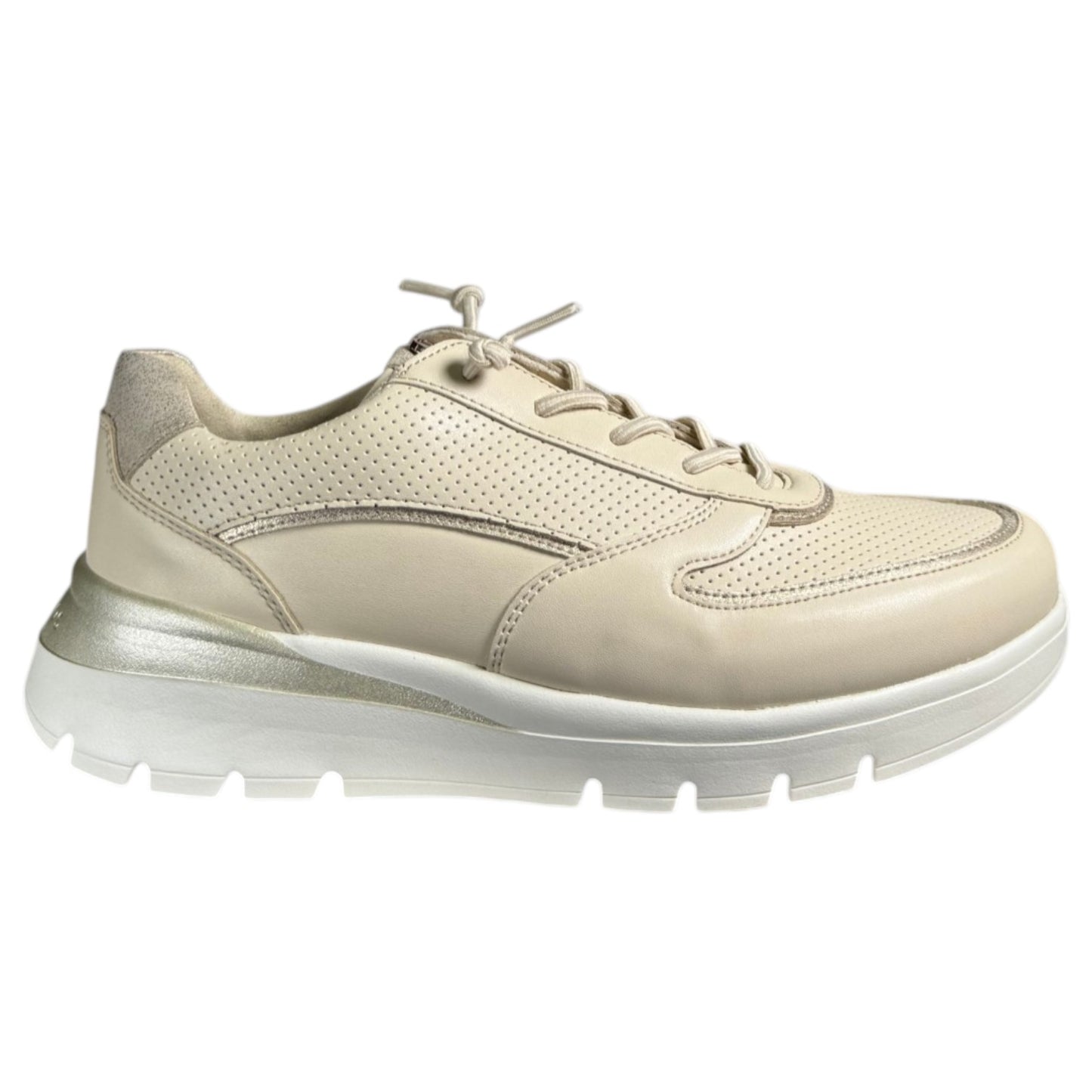 Zapatos Deportivos Pitillos Elásticos 11094 Crema - imagen 1