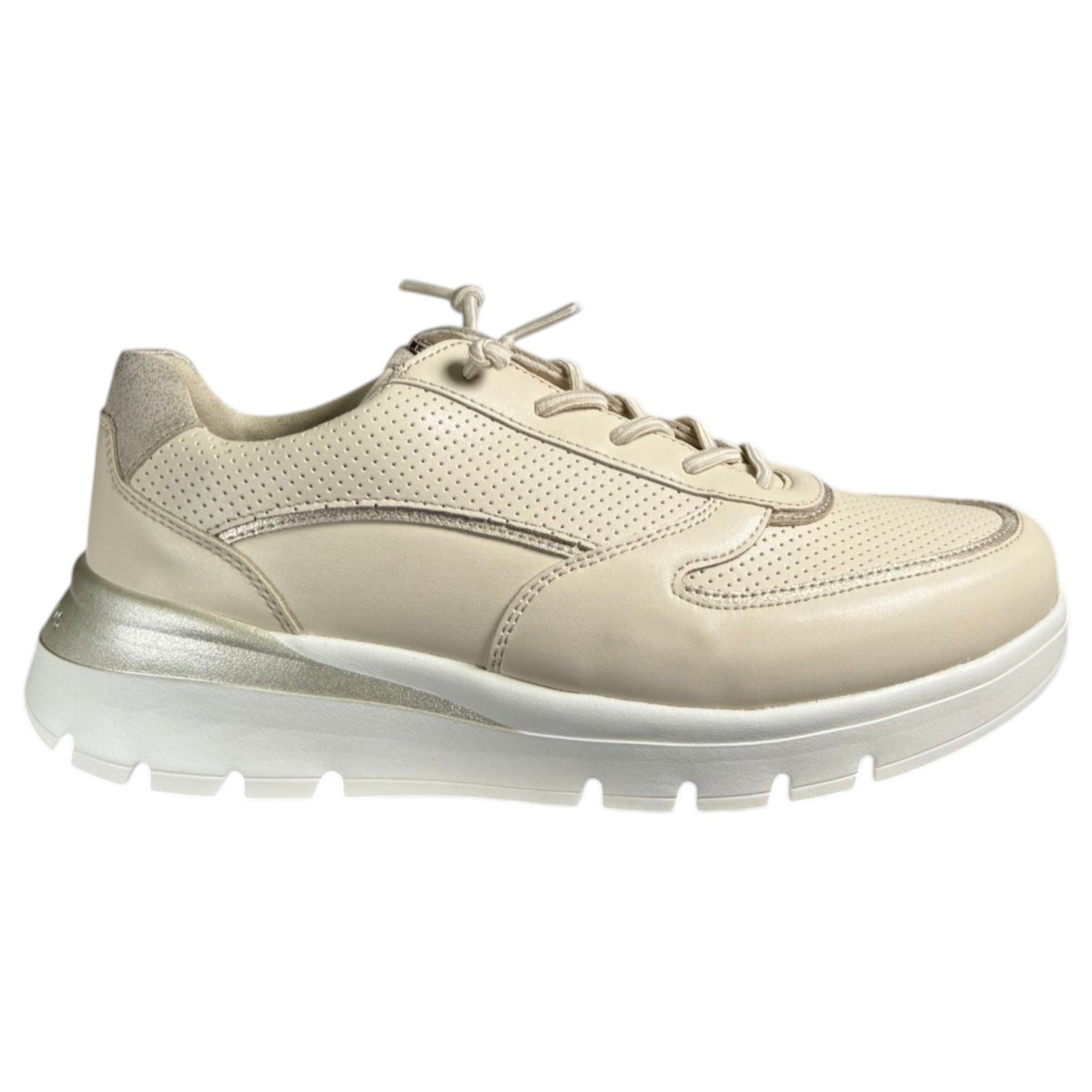 Zapatos Deportivos Pitillos Elásticos 11094 Crema - imagen 1