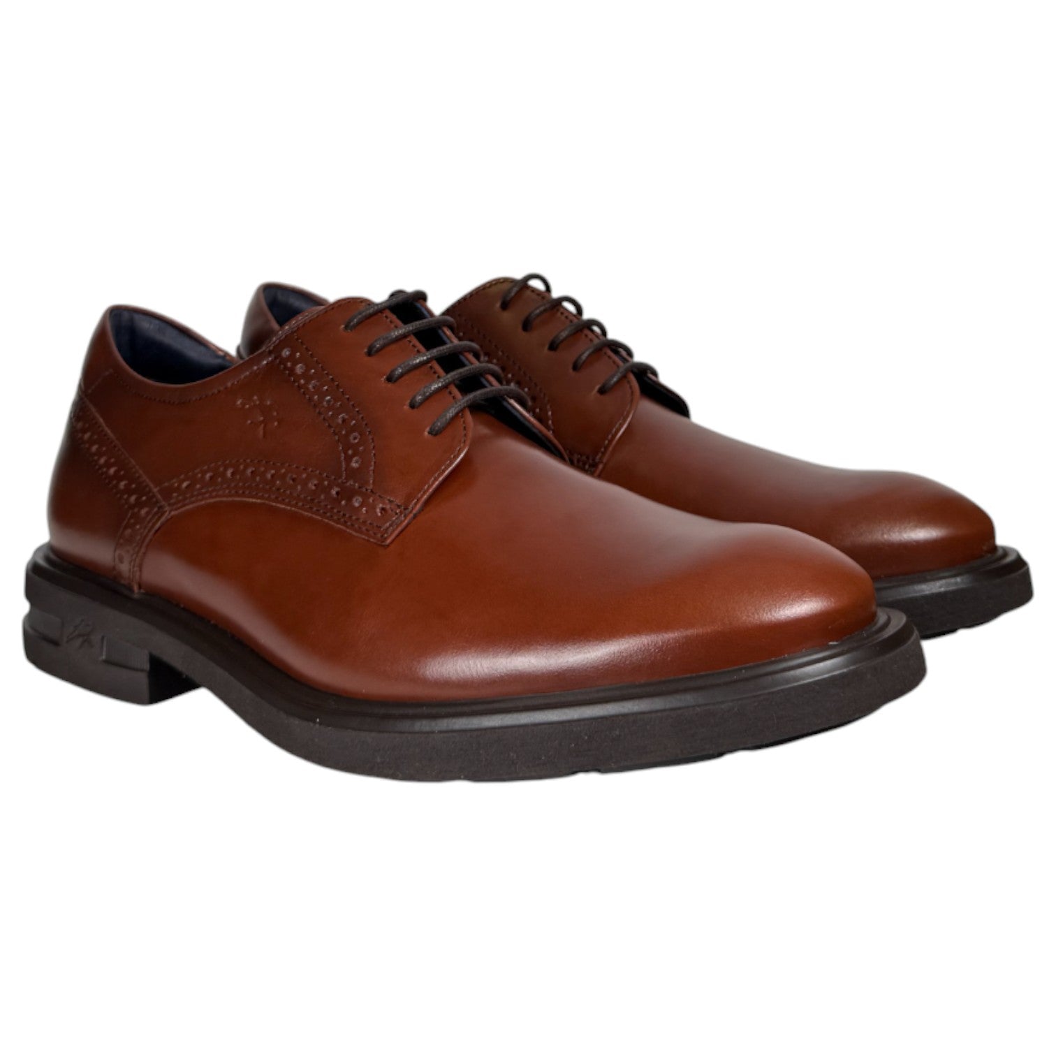 Zapatos Fluchos Belgas F0630 Castaño - imagen 2