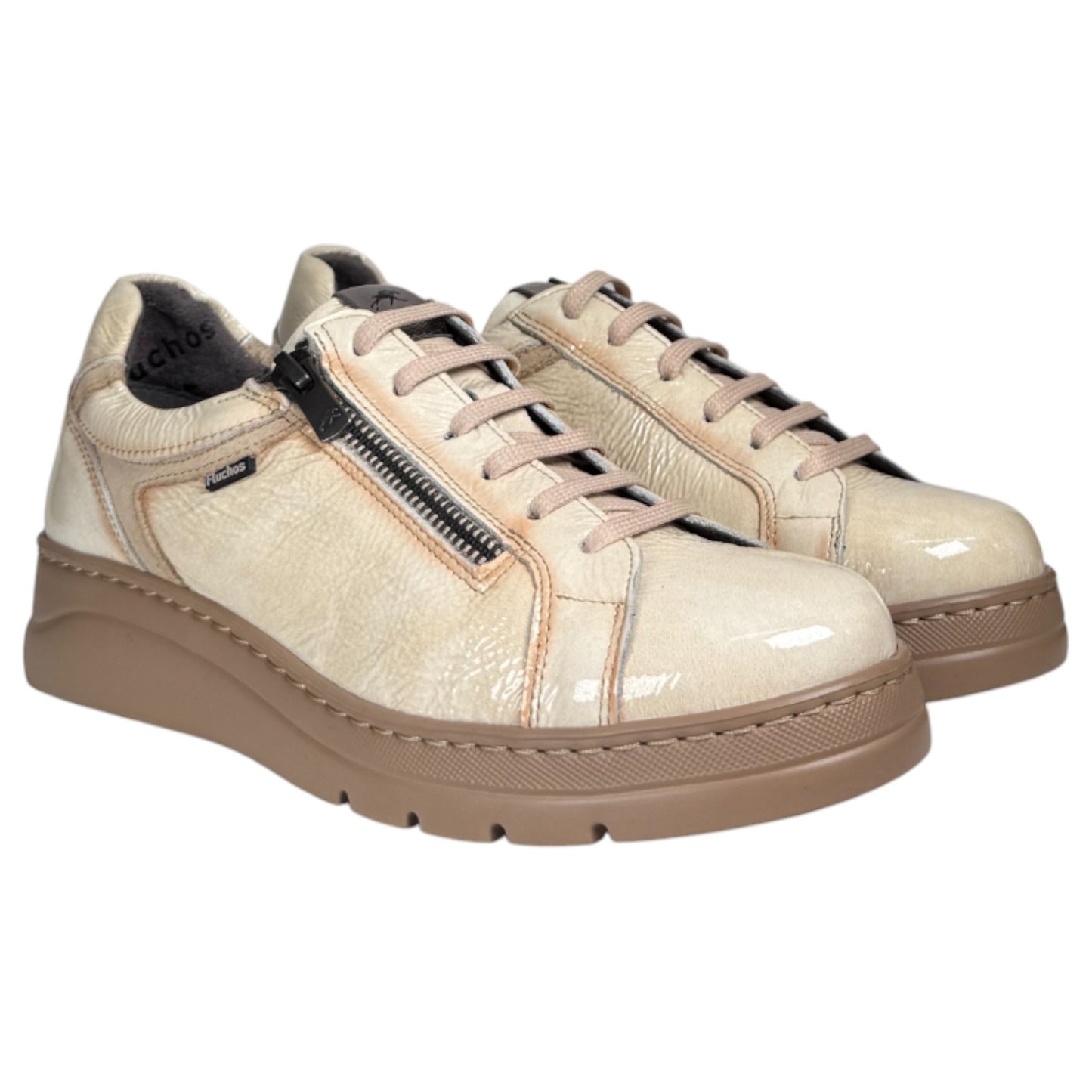Zapatos Fluchos Deportivos Pompas F1666 Beig - imagen 2