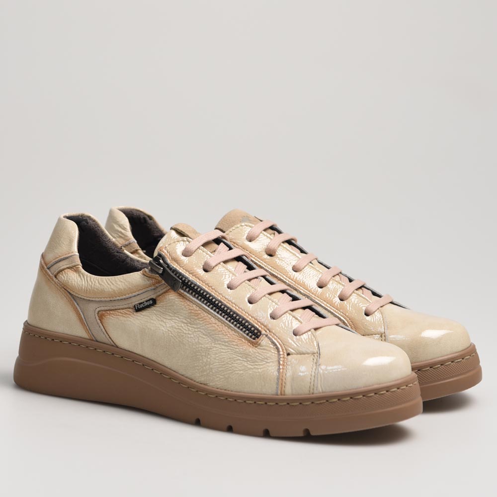 Zapatos Fluchos Deportivos Pompas F1666 Beig - imagen 7