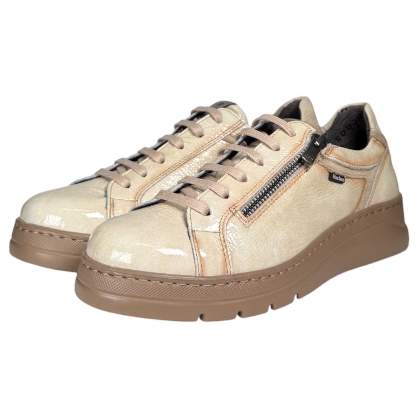 Zapatos Fluchos Deportivos Pompas F1666 Beig - imagen 3