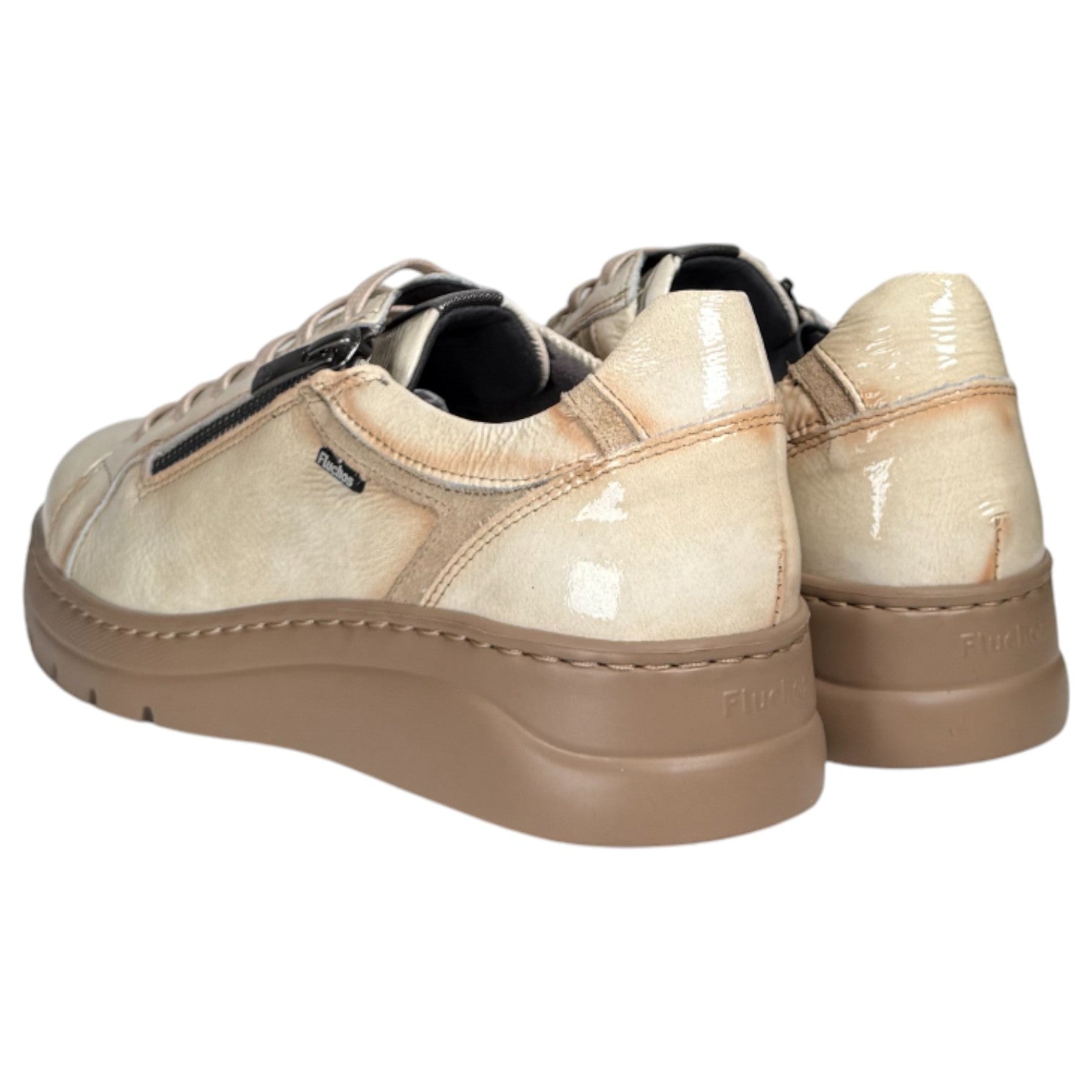 Zapatos Fluchos Deportivos Pompas F1666 Beig - imagen 4
