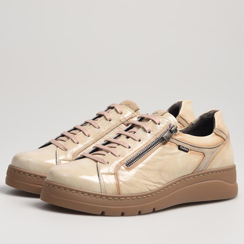 Zapatos Fluchos Deportivos Pompas F1666 Beig - imagen 8