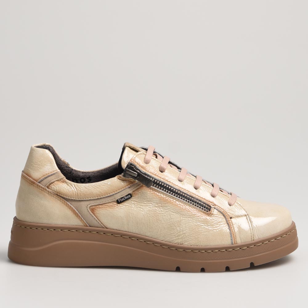 Zapatos Fluchos Deportivos Pompas F1666 Beig - imagen 6