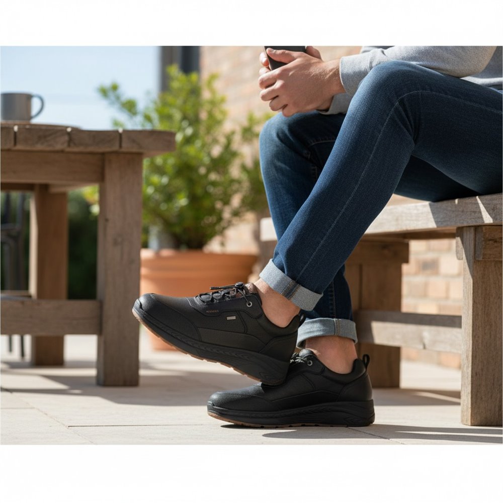 Zapatos Fluchos Lander Tex F2294 Negro