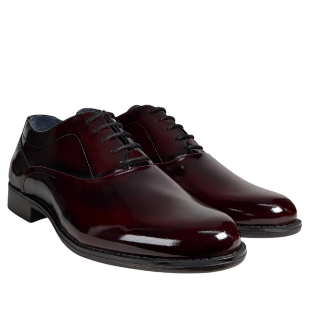 Zapatos La Valenciana Blúcher Antik 4482 Burdeos - imagen 3