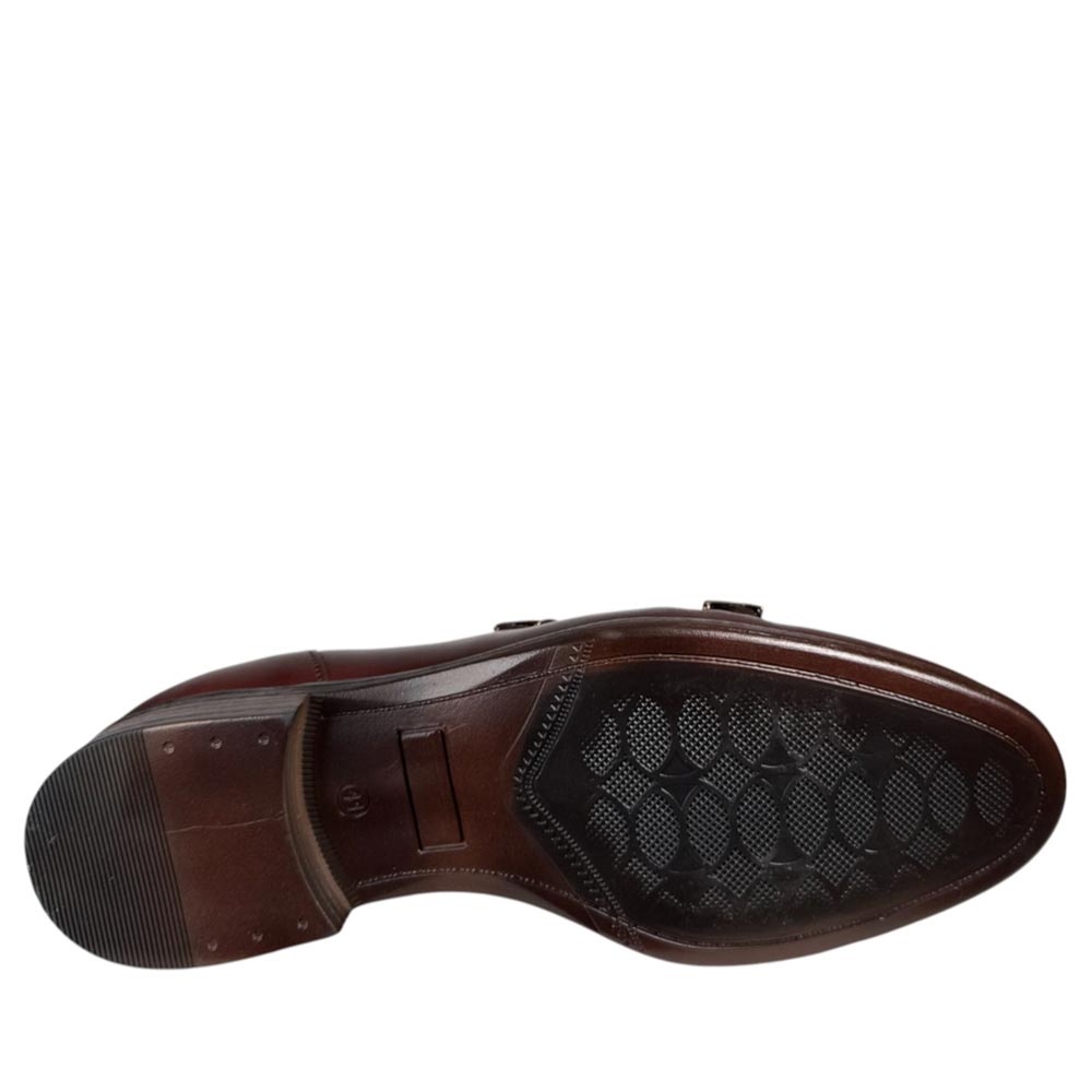 Zapatos La Valenciana Doble Hebilla 7240 Cuero - imagen 7