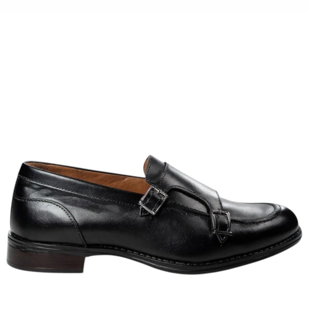 Zapatos La Valenciana Doble Hebilla 7240 Negro - imagen 1