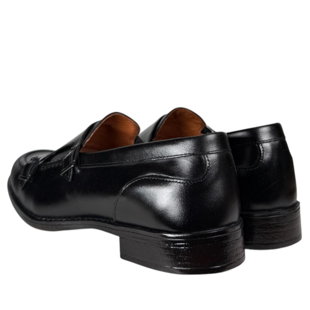 Zapatos La Valenciana Doble Hebilla 7240 Negro - imagen 6